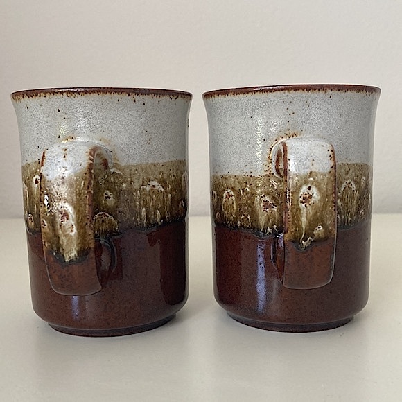 2 Dunoon Scotland Vintage Ceramic Stoneware Pottery Mugs Cups New Condition - Picture 5 of 12